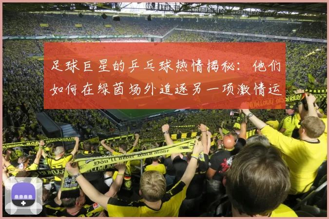 足球巨星的乒乓球热情揭秘：他们如何在绿茵场外追逐另一项激情运动