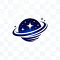 星空体育官方网站Logo - 橙色星球与星空图案